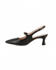 Immagine di  MISS GLOBO - Slingback nera con cinturino superiore, tacco 6CM, MADE IN ITALY