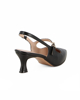 Immagine di  MISS GLOBO - Slingback nera con cinturino superiore, tacco 6CM, MADE IN ITALY