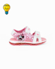 Immagine di MINNIE MOUSE - Sandalo con luci rosa e bianco con allacciatura a strappo