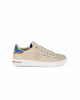 Immagine di RIFLE - Sneaker beige in tela con patch azzurra