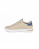 Immagine di RIFLE - Sneaker beige in tela con patch azzurra