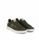 Immagine di RIFLE - Sneaker verde in tela con patch beige