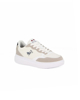 Immagine di RIFLE - Sneaker bianca e beige in tela con pach blu