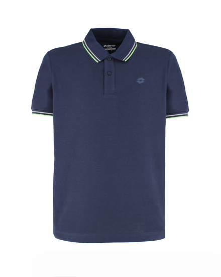 Immagine di POLO MM C/RIGHINO CLASSICA NAVY-GREEN