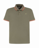 Immagine di POLO MM C/RIGHINO CLASSICA OLIVE-ORANGE