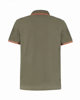 Immagine di POLO MM C/RIGHINO CLASSICA OLIVE-ORANGE