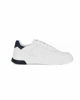 Immagine di WAMPUM - Sneaker bianca con patch blu in VERA PELLE