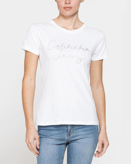Immagine di CARRERA - TSHIRT BIANCA DA DONNA MANICA CORTA