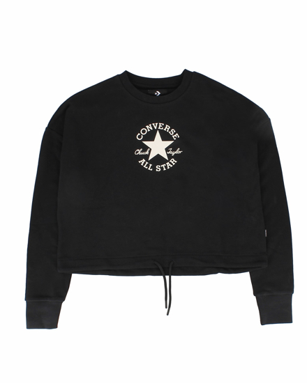 Immagine di CONVERSE - SWEAT CHUCK TAYLOR CREW BLACK DA DONNA - 10027016