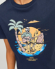 Immagine di JACK&JONES - T-shirt blu con stampa a maniche corte