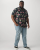 Immagine di JACK&JONES - Camicia blu stile hawaiano manica corta