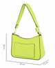 Immagine di ENRICO COVERI - Borsa a spalla con tasca frontale color lime, tracolla removibile