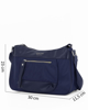 Immagine di CORTINA POLO STYLE - Borsa blu con tasca frontale e tracolla regolabile