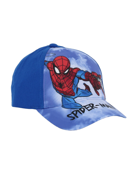 Immagine di SPIDERMAN - Cappello baseball blu con stampa frontale e chiusura a strappo