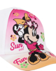 Immagine di MINNIE - Cappello baseball bianco e rosa con stampa frontale e chiusura a strappo