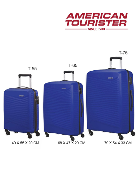 Immagine di AMERICAN TOURISTER - SET TROLLEY BLU IN POLIPROPILENE