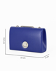 Immagine di DIVAS - Pochette bluette con patta e tracolla catenina