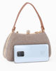 Immagine di DIVAS - Pochette rose gold tutta stass con un manico