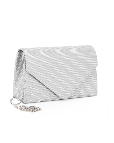 Immagine di DIVAS - Pochette con patta argento glitterata