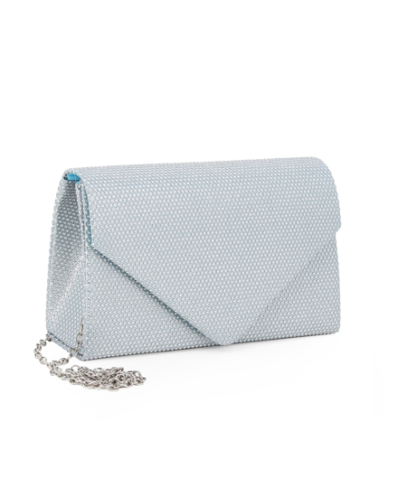 Immagine di DIVAS - Pochette con patta celeste glitterata