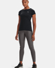 Immagine di UNDER ARMOUR - T shirt da donna nera in tessuto traspirante con logo bianco