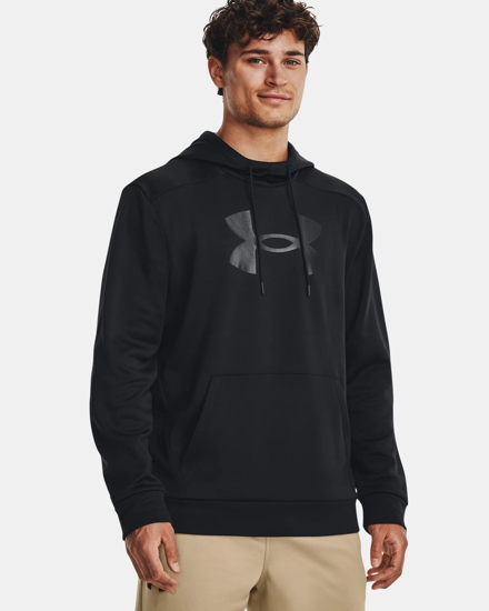 Immagine di UNDER ARMOUR - Felpa da uomo nera con cappuccio