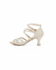 Immagine di GLOBODANCE - Scarpa da ballo platino glitterata sottopiede in memory foam e strass, tacco 6CM