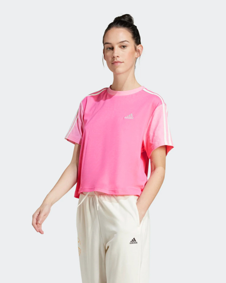 Immagine di ADIDAS - T-SHIRT DA DONNA 3S CR TOP FUXIA-WHITE - IS1574