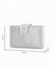 Immagine di DIVAS - Clutch glitterata argento con chiusura gioiello