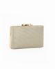 Immagine di DIVAS - Clutch glitterata oro con chiusura gioiello