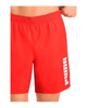 Immagine di PUMA - Costume da bagno pantaloncino lunghezza media rosso con logo bianco - 100001385-002