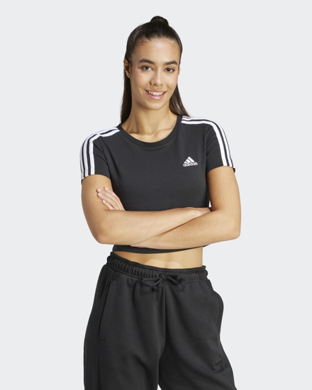 Immagine di ADIDAS - T-SHIRT DA DONNA 3S BABY CROP BLACK - IR6111