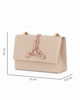 Immagine di MISS GLOBO - Pochette rosegold in lurex con accessorio gioiello sulla patta
