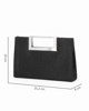 Immagine di DIVAS - Clutch rettangolare nera in lurex