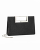 Immagine di DIVAS - Clutch rettangolare nera in lurex