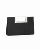 Immagine di DIVAS - Clutch rettangolare nera in lurex