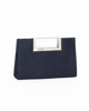 Immagine di DIVAS - Clutch rettangolare blu in lurex