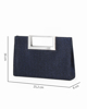 Immagine di DIVAS - Clutch rettangolare blu in lurex