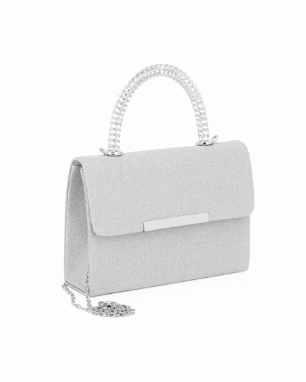 Immagine di DIVAS - Minibag argento con patta