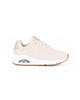 Immagine di SKECHERS UNO GOLDEN AIR - Sneakers beige da donna con dettaglio tomaia traforata e inserto rose gold