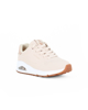 Immagine di SKECHERS UNO GOLDEN AIR - Sneakers beige da donna con dettaglio tomaia traforata e inserto rose gold