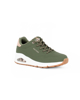 Immagine di SKECHERS UNO SHIMMER AWAY - Sneakers verde da donna con dettaglio tomaia traforata e inserto oro