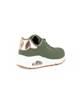 Immagine di SKECHERS UNO SHIMMER AWAY - Sneakers verde da donna con dettaglio tomaia traforata e inserto oro