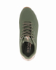 Immagine di SKECHERS UNO SHIMMER AWAY - Sneakers verde da donna con dettaglio tomaia traforata e inserto oro