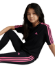 Immagine di ADIDAS - LEGGINGS NERA/ROSA DA RAGAZZA 3-STRIPES TIG - IZ3428