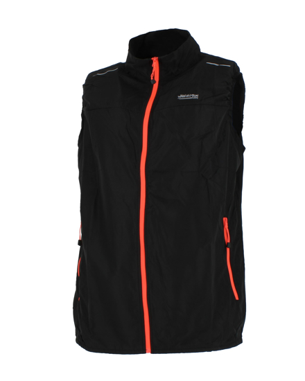 Immagine di WAIKIKI RUN - GILET ANTIVENTO RUNNING DA UOMO NERO ZOILO - AU01901_A7250