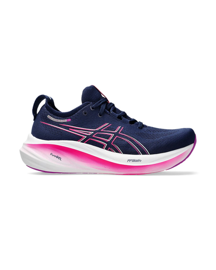 Immagine di ASICS GEL NIMBUS 26 - Scarpa da running blu da donna.