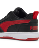 Immagine di PUMA - SCARPA REBOUND V6 LO ROSSA E NERA DA BAMBINO, NUMERATA 28/35 - 396742-11