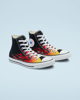 Immagine di CONVERSE - SCARPA DA UOMO NERA CON FIAMME CHUCK TAYLOR ALL STAR HI - 171130C_001