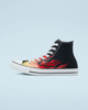 Immagine di CONVERSE - SCARPA DA UOMO NERA CON FIAMME CHUCK TAYLOR ALL STAR HI - 171130C_001